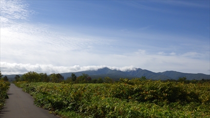 パイロットから望む暑寒別岳全景