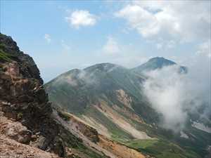 熱を帯びた空気に覆われる十勝岳