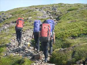 多くの登山者に出会いました