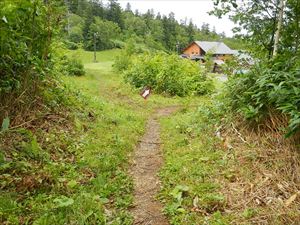 十勝岳への連絡通路