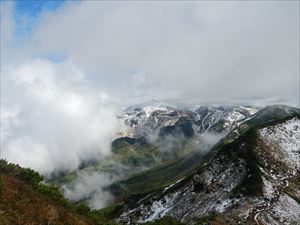 冠雪した山々