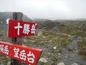 利用者は火山ガスに警戒が必要です。