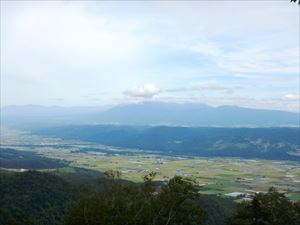 十勝岳連峰と富良野盆地