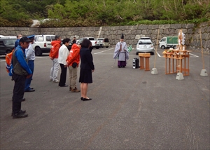 安全祈願祭の様子