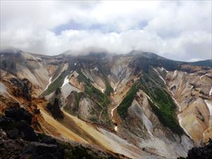 上富良野岳とカミホロカメットク山