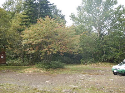 原始ヶ原駐車場の様子