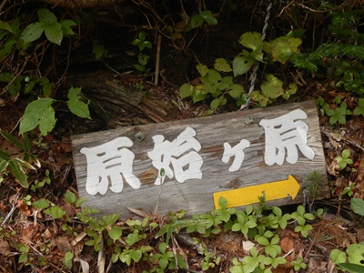 原始ヶ原林間コース案内版