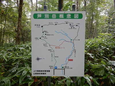 旧道コース案内看板