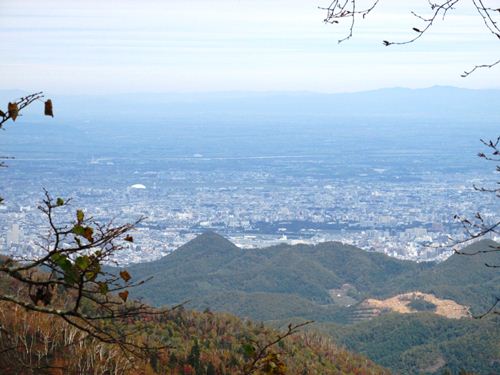 山頂から札幌市街方面