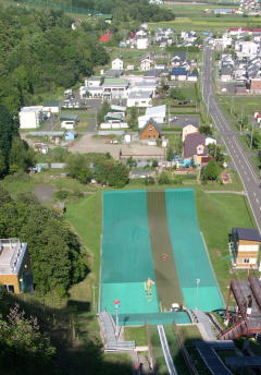 士別市朝日のサマージャンプ場