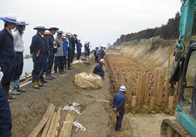 治山工事現場見学