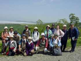 積丹森林事務所部内での6月の森林浴ハイキング