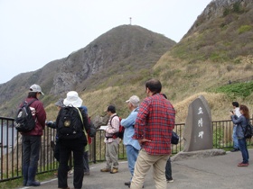 立待岬での塾生