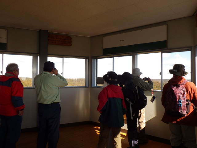 望楼の展望室での様子