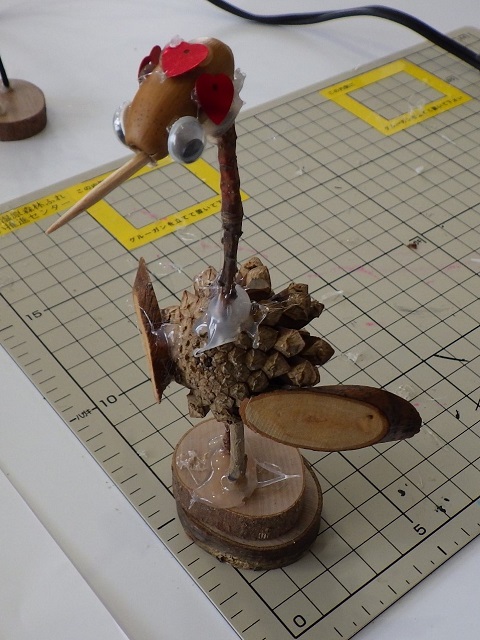 完成した作品の様子