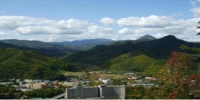 定山渓温泉街の写真