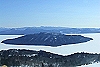 冬の屈斜路湖の写真