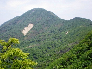 羅漢岩付近から「オロフレ山」頂上を望む