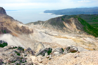 山頂からの景色写真