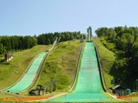 スキージャンプ台の写真