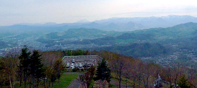 藻岩山山頂からの風景写真