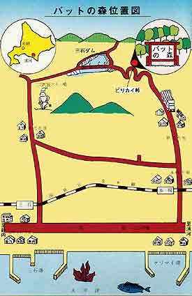 バットの森の位置図詳細2