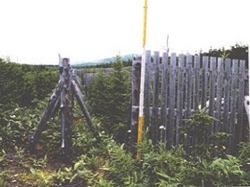 メークマで導入された木製の暴風柵の写真2