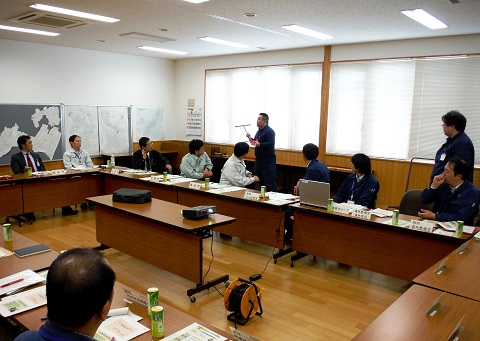 市町村輪生連絡会議における情報提供の写真