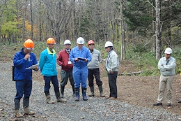 林業専用道の現地検討会