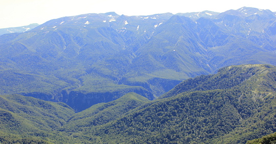 大雪山と層雲峡渓谷