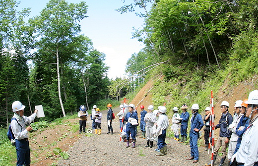 盤尻作業道での実習28