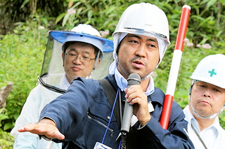 盤尻作業道での演習8