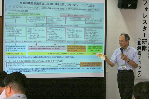 森林のゾーニングに関する講義
