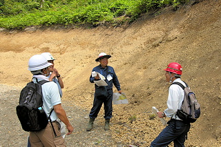 盤尻作業道での実習2