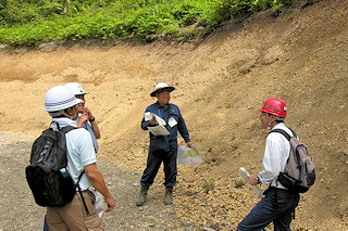 盤尻作業道での実習2