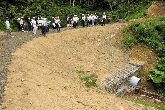 島松作業道実習風景1