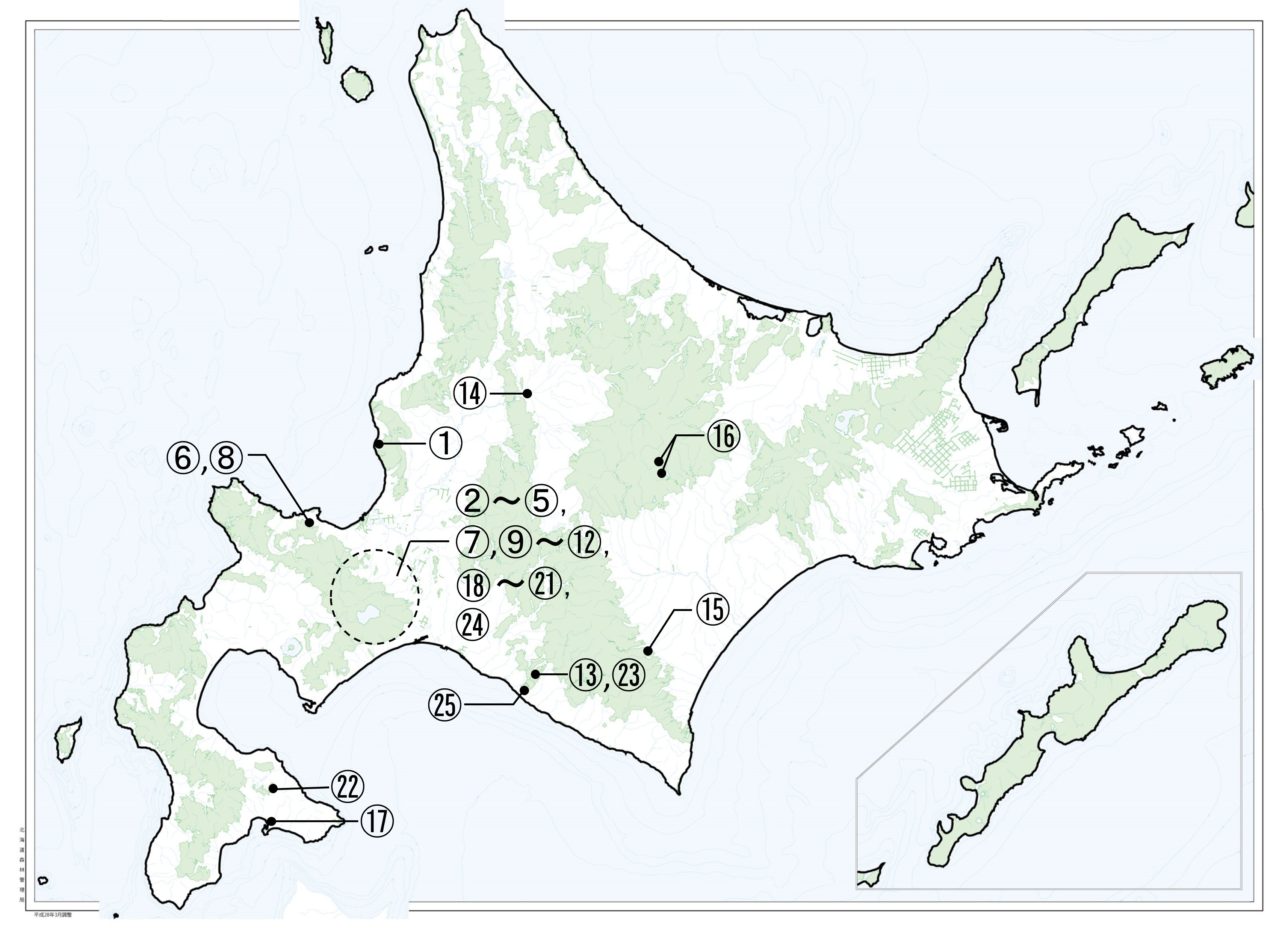 社会貢献の森位置図