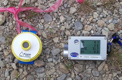 使用した調査道具の測高器