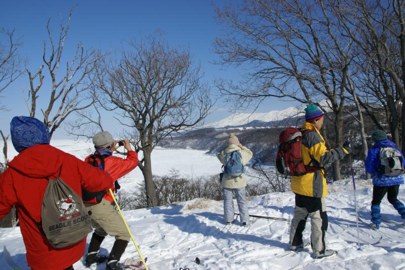 雪化粧の連山の撮影会