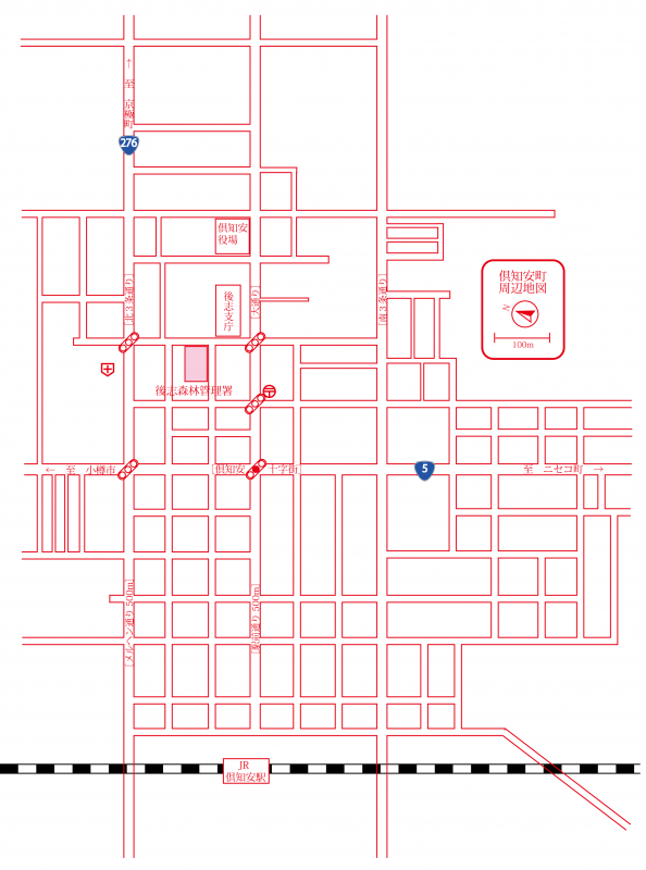 倶知安町地図