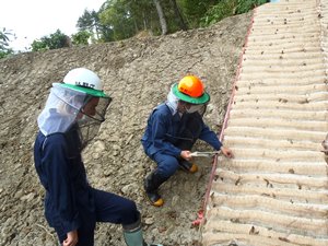 治山工事箇所見学