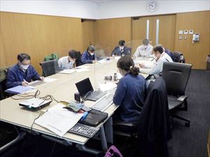 町役場林務担当・森林室・林務課・北空知支署打合せの様子