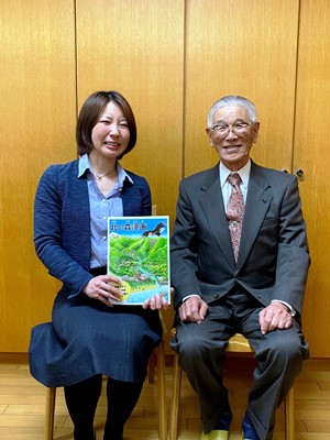 全道の指導林家協議会の立ち上げに尽力された岡部様（右）と平田係長（左）