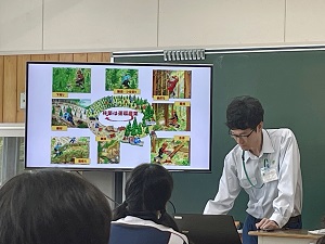 森林官による室内学習