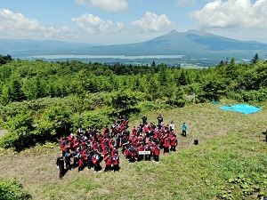 有斗高校1年生の皆さんと北海道駒ヶ岳
