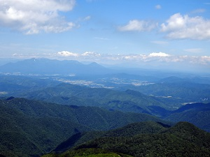 夕張岳山頂からの景色