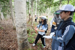 急傾斜地やロープを使って登る箇所