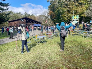 準 備 体 操 の 様 子