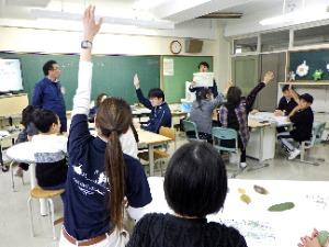 そしていよいよリーフアートの制作です。