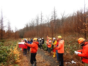 十勝総合振興局森林室の技術研修会